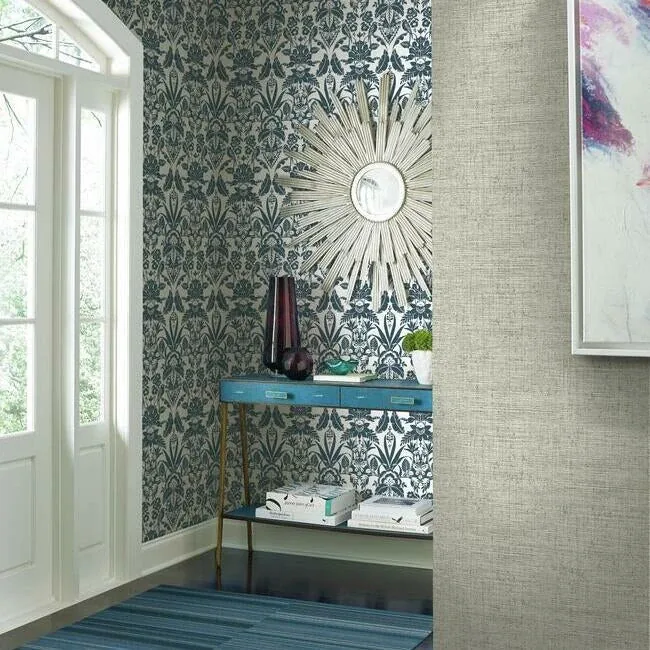 York Wallcoverings Papyrus Weave White Wallpaper | Wallpaper Twins York Wallcoverings Papyrus Weave White Wallpaper - SKU CY1558