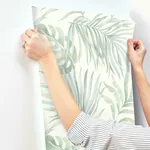 York Wallcoverings Paradise Palm Light Green Wallpaper - SKU SO2452