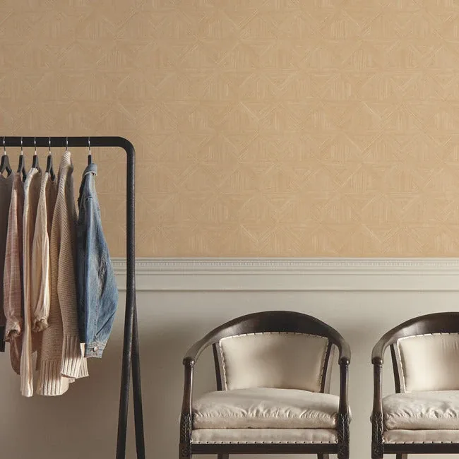 York Wallcoverings Parquet Tan Wallpaper | Wallpaper Twins York Wallcoverings Parquet Tan Wallpaper - SKU OM3622