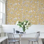 York Wallcoverings Passion Flower Toile Harvest Wallpaper - SKU RT7855