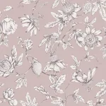 York Wallcoverings Passion Flower Toile Orchid Wallpaper - SKU RT7851