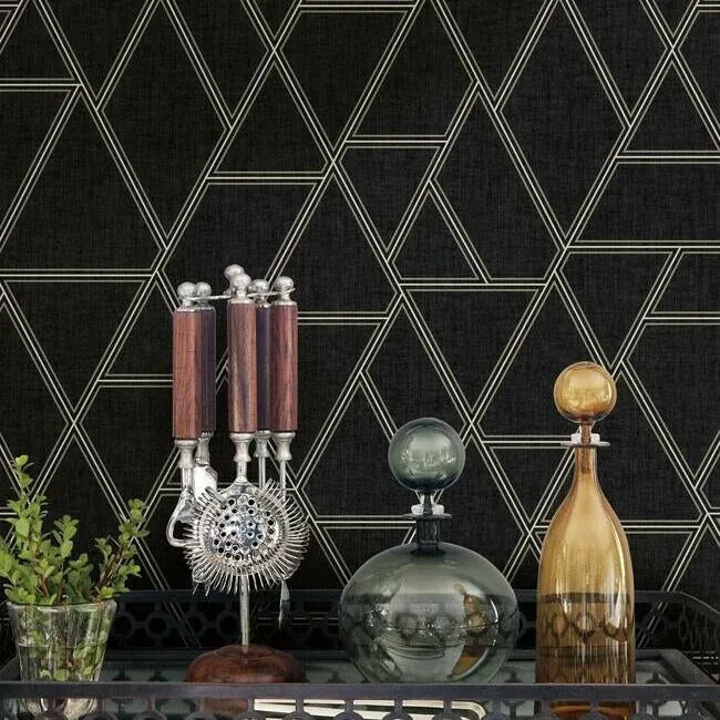 York Wallcoverings Pathways Grey Wallpaper - SKU GR5914