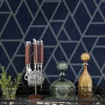 York Wallcoverings Pathways Navy Wallpaper | Wallpaper Twins York Wallcoverings Pathways Navy Wallpaper - SKU GR5911