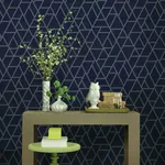 York Wallcoverings Pathways Navy Wallpaper | Wallpaper Twins York Wallcoverings Pathways Navy Wallpaper - SKU GR5911