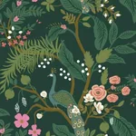 York Wallcoverings Peacock Emerald Wallpaper | Wallpaper Twins York Wallcoverings Peacock Emerald Wallpaper - SKU RI5168
