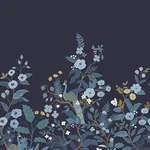 York Wallcoverings Peacock Navy Wall Mural - SKU RP7396M