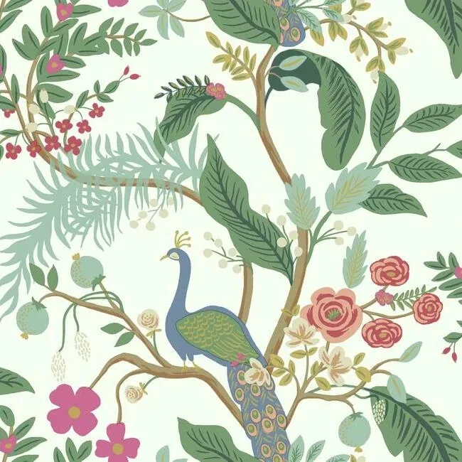 RI5174 | Peacock Periwinkle Wallpaper