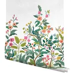 York Wallcoverings Peacock White Wall Mural | Wallpaper Twins York Wallcoverings Peacock White Wall Mural - SKU RP7397M
