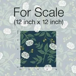 York Wallcoverings Peonies Navy Wallpaper - SKU RI5149