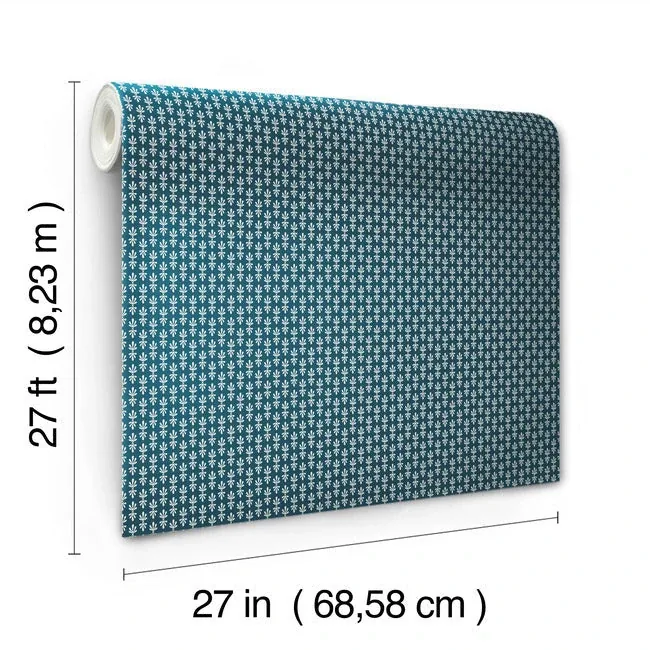 York Wallcoverings Petal Blue Wallpaper - SKU RP7366