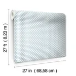 York Wallcoverings Petal White & Blue Wallpaper - SKU RP7365