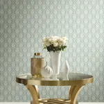 York Wallcoverings Petite Ogee Green Wallpaper - SKU DM5028