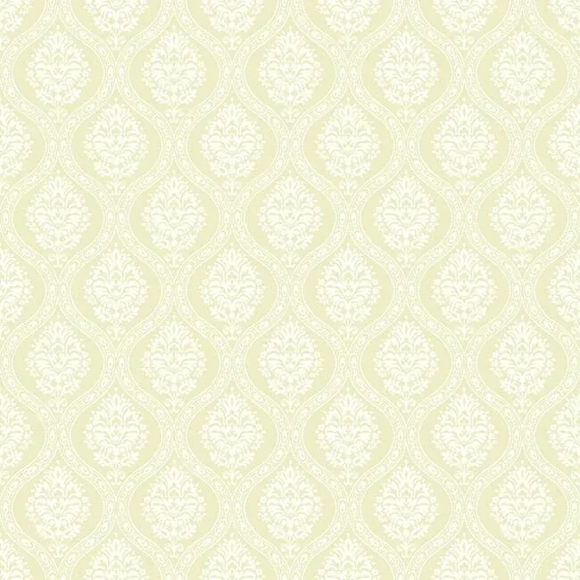 DM5029 | Petite Ogee Yellow Wallpaper