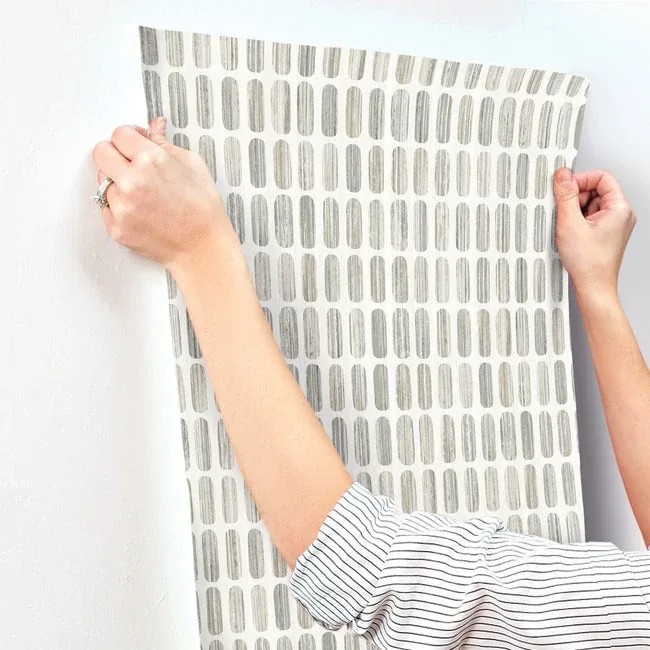 York Wallcoverings Petite Pergola Grey & Taupe Wallpaper - SKU MN1941