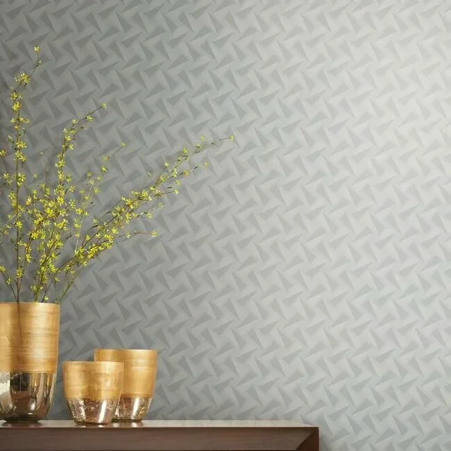 York Wallcoverings Petite Pivots Green Wallpaper - SKU GM7573
