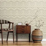 York Wallcoverings Petite Watercolor Chevron Cream Wallpaper - SKU BW3912