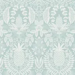 York Wallcoverings Pineapple Damask Light Blue Wallpaper - SKU RF7484