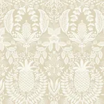 York Wallcoverings Pineapple Damask Linen Wallpaper - SKU RF7485