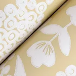 York Wallcoverings Pineapple Damask Yellow Wallpaper - SKU RF7481