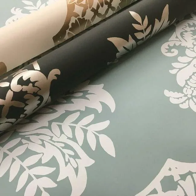 York Wallcoverings Pineapple Plantation Gold Wallpaper - SKU DM4971