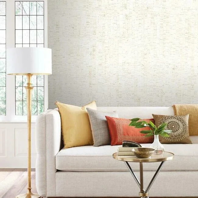 York Wallcoverings Plain Bamboo White Wallpaper | Wallpaper Twins York Wallcoverings Plain Bamboo White Wallpaper - SKU LC7145