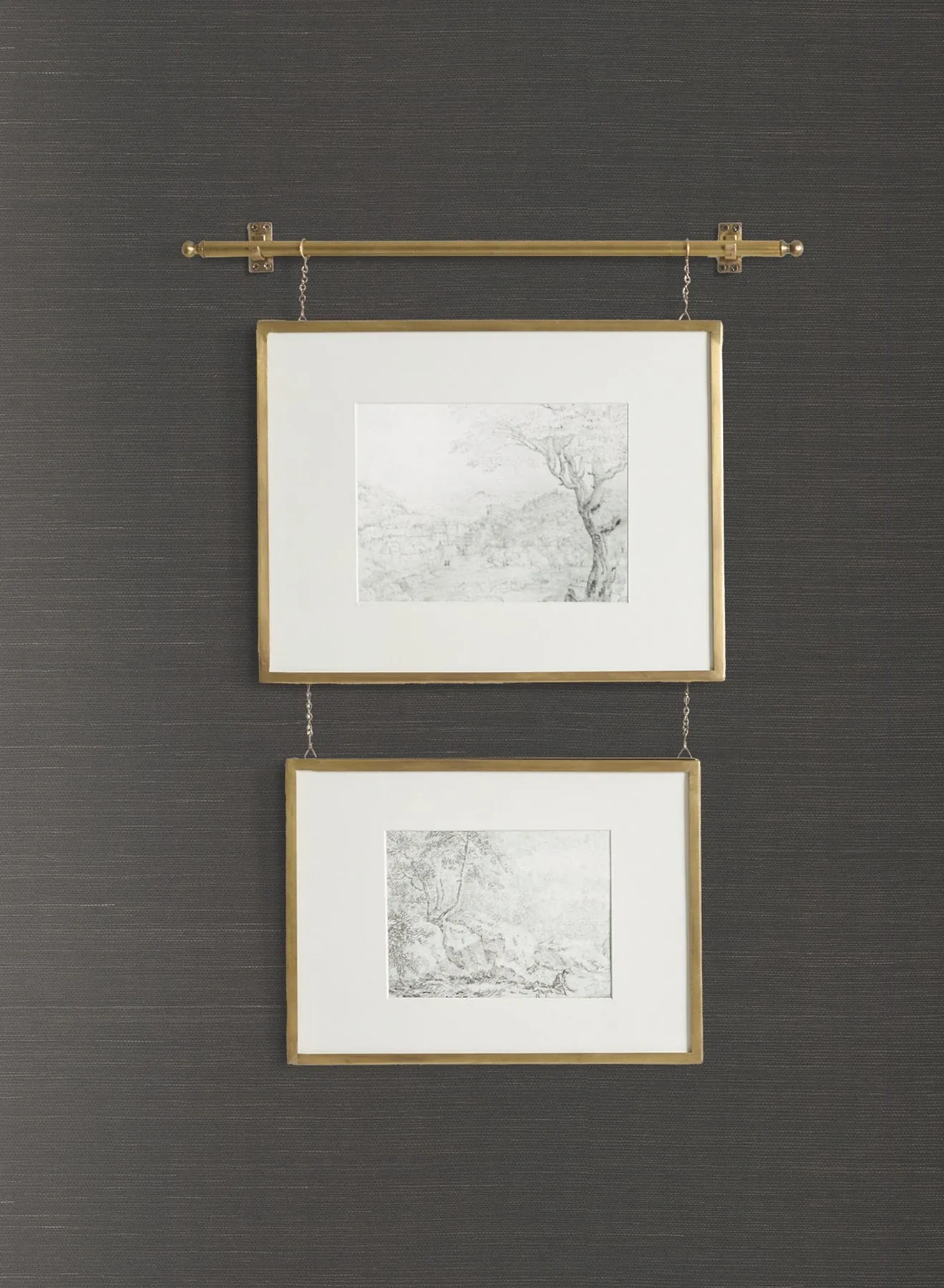 York Wallcoverings Plain Black Grass Wallpaper - SKU AB2195MH