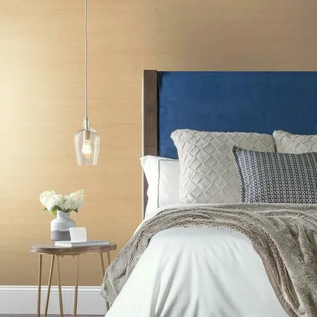 York Wallcoverings Plain Grass White Wallpaper - SKU VG4402