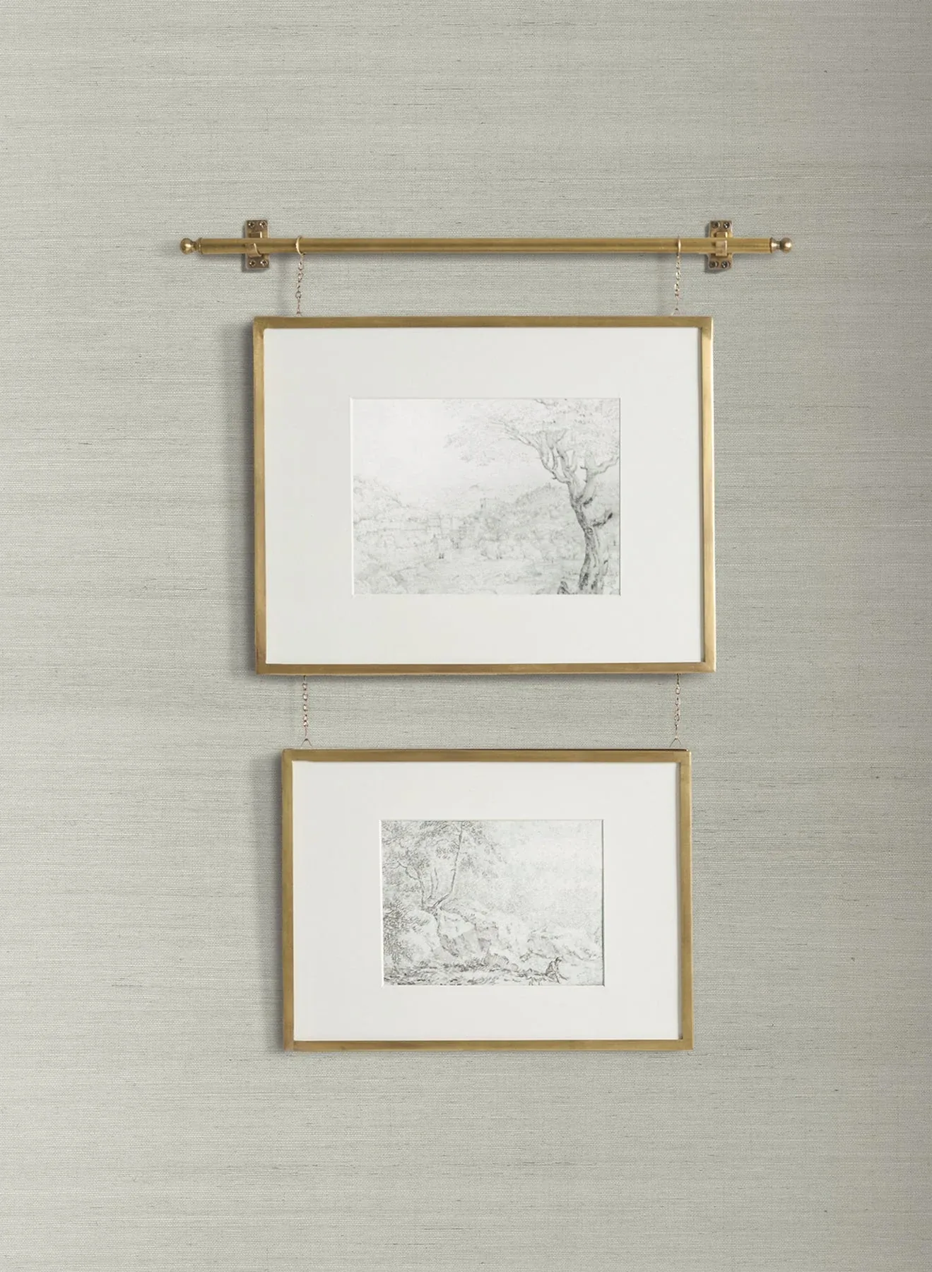 York Wallcoverings Plain Grey Grass Wallpaper - SKU GV0167MH