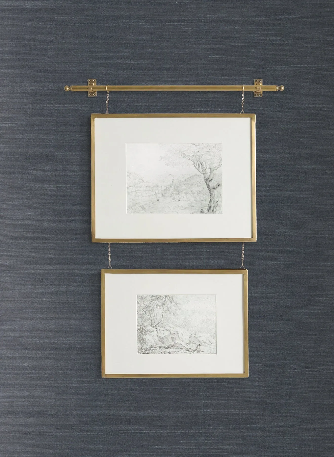 York Wallcoverings Plain Indigo Grass Wallpaper - SKU VG4405MH