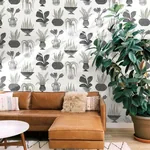York Wallcoverings Plant Party Black Peel & Stick Wallpaper | Wallpaper Twins York Wallcoverings Plant Party Black Peel & Stick Wallpaper - SKU PSW1251RL