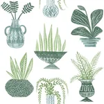 York Wallcoverings Plant Party Green Peel & Stick Wallpaper - SKU PSW1249RL
