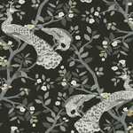 York Wallcoverings Plume Black & Gold Wallpaper | Wallpaper Twins York Wallcoverings Plume Black & Gold Wallpaper - SKU BW3802