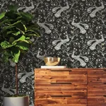 York Wallcoverings Plume Black & Gold Wallpaper | Wallpaper Twins York Wallcoverings Plume Black & Gold Wallpaper - SKU BW3802