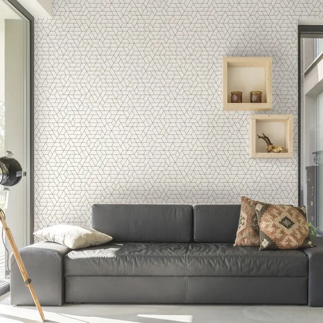 York Wallcoverings Point of View Black Wallpaper - SKU SW7457