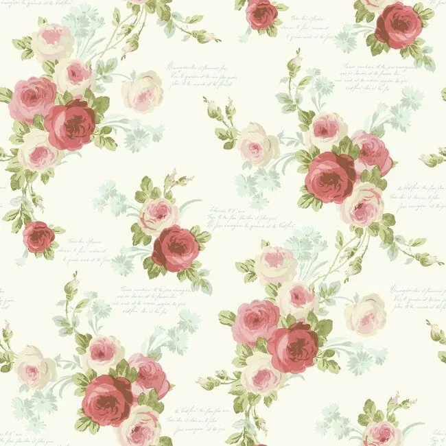 York Wallcoverings Polka Dot Plaid Pink & Blue Wallpaper - SKU MH1525