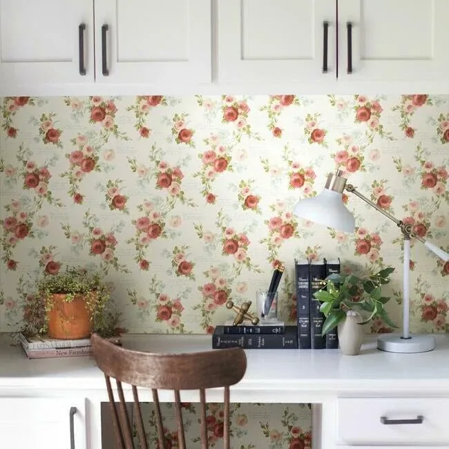 York Wallcoverings Polka Dot Plaid Pink & Blue Wallpaper - SKU MH1525