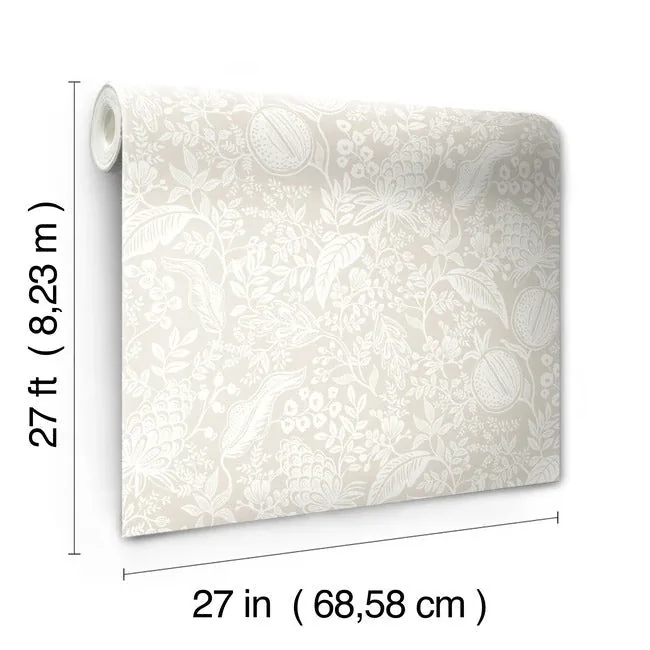 York Wallcoverings Pomegranate Beige Wallpaper - SKU RP7388
