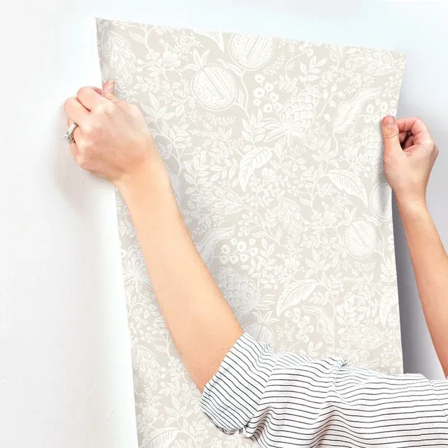 York Wallcoverings Pomegranate Beige Wallpaper - SKU RP7388