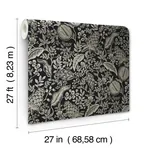 York Wallcoverings Pomegranate Black Wallpaper - SKU RP7389
