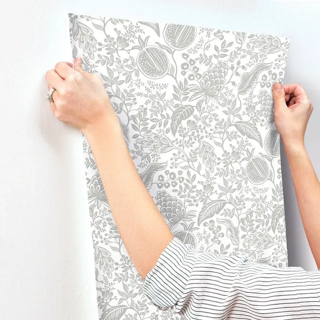 York Wallcoverings Pomegranate White & Black Wallpaper - SKU RP7387