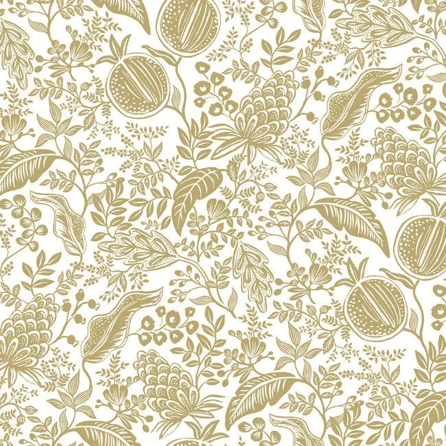 York Wallcoverings Pomegranate White Wallpaper - SKU RP7391