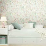 York Wallcoverings Posey Sidewall Pastel Peel & Stick Wallpaper | Wallpaper Twins York Wallcoverings Posey Sidewall Pastel Peel & Stick Wallpaper - SKU PSW1186RL