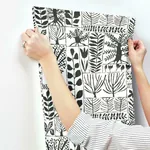 York Wallcoverings Primitive Trees Black & White Wallpaper - SKU BW3862