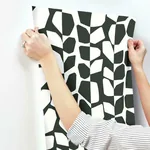 York Wallcoverings Primitive Vines Black & White Wallpaper - SKU BW3893