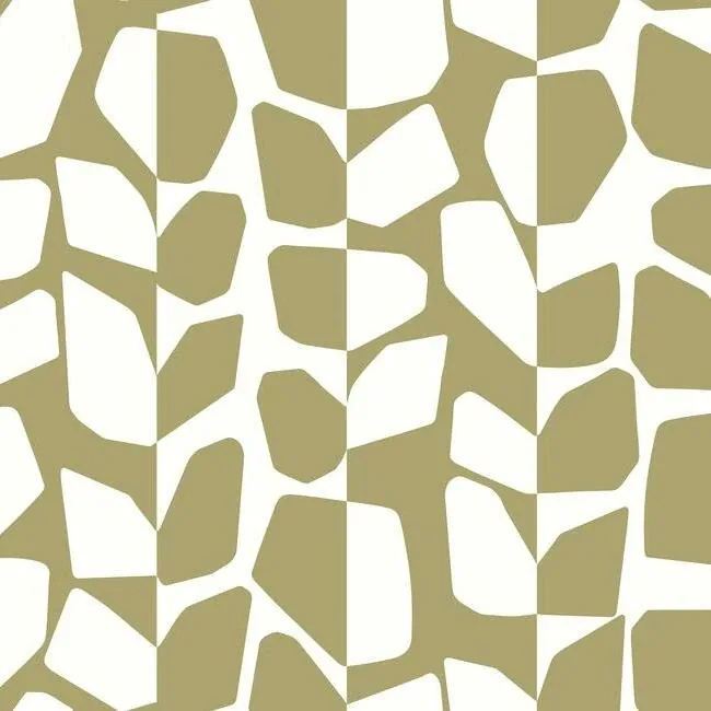 BW3892 | Primitive Vines Gold Metallic Wallpaper