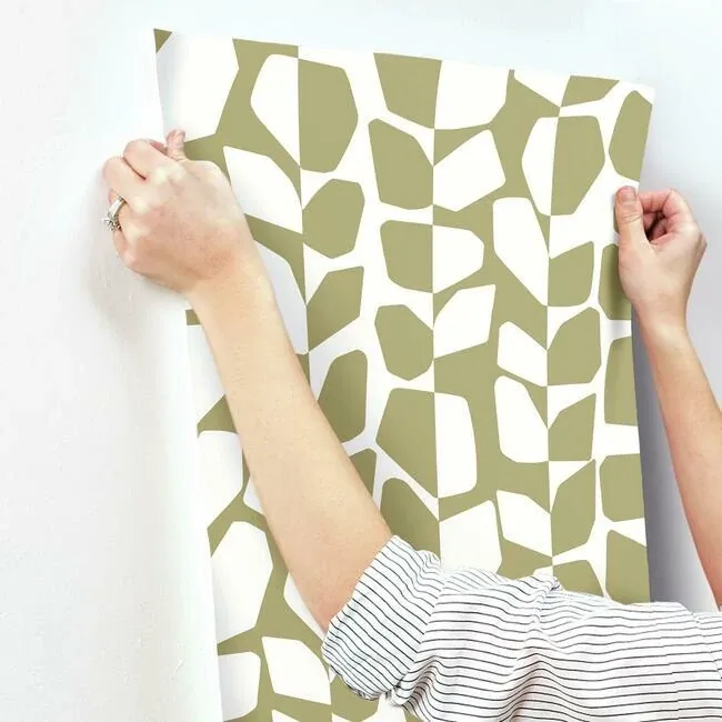 York Wallcoverings Primitive Vines Gold Metallic Wallpaper - SKU BW3892