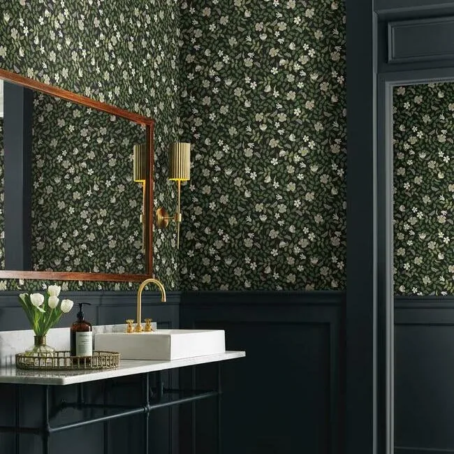 York Wallcoverings Primrose Off White & Black Peel & Stick Wallpaper - SKU PSW1315RL