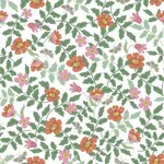 York Wallcoverings Primrose Rose & Cream Peel & Stick Wallpaper | Wallpaper Twins York Wallcoverings Primrose Rose & Cream Peel & Stick Wallpaper - SKU PSW1313RL