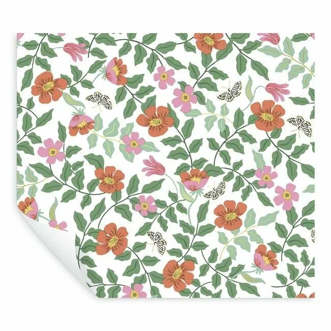 York Wallcoverings Primrose Rose & Cream Peel & Stick Wallpaper | Wallpaper Twins York Wallcoverings Primrose Rose & Cream Peel & Stick Wallpaper - SKU PSW1313RL