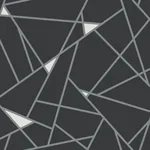 York Wallcoverings Prismatic Black & Silver Wallpaper | Wallpaper Twins York Wallcoverings Prismatic Black & Silver Wallpaper - SKU BW3985